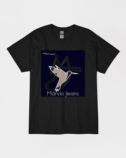 Black by Marvin Jeans and Trinity D Marvin Unisex Ultra Cotton T-Shirt | Gildan