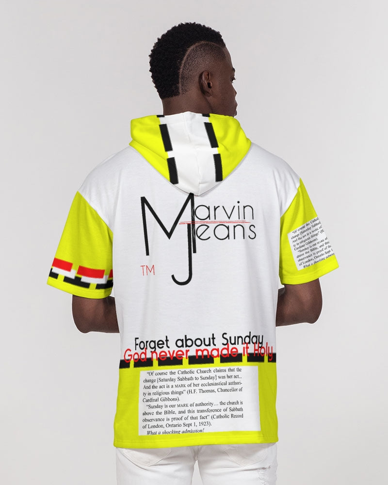 Gospel message truth by Marvin Jeans and Trinity D Marvin Men's Premium Heavyweight Short Sleeve Hoodie