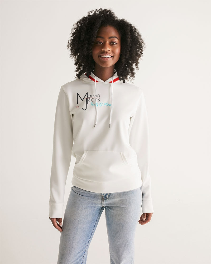 All white by Marvin Jeans and Trinity D Marvin Women's Hoodie