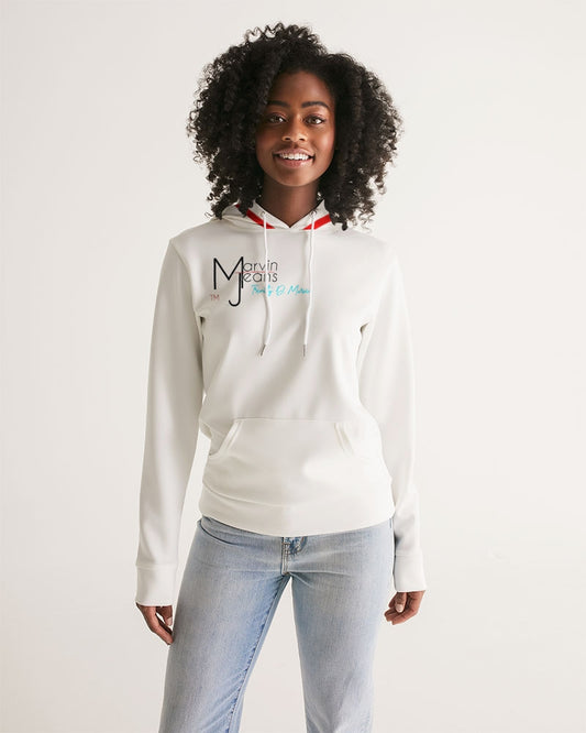 All white by Marvin Jeans and Trinity D Marvin Women's Hoodie