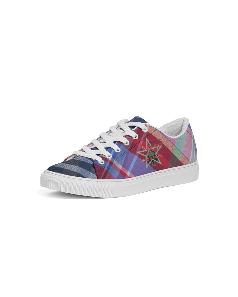 Plaids blue stripes by Marvin Jeans and Trinity D Marvin Men's Faux-Leather Sneaker