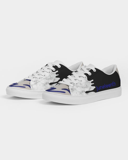 Drip logo tip BY MARVIN JEANS Men's Faux-Leather Sneaker