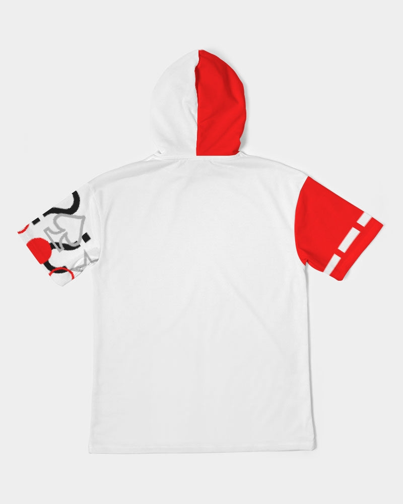 Logo's red by Marvin Jeans and Trinity D Marvin Men's Premium Heavyweight Short Sleeve Hoodie