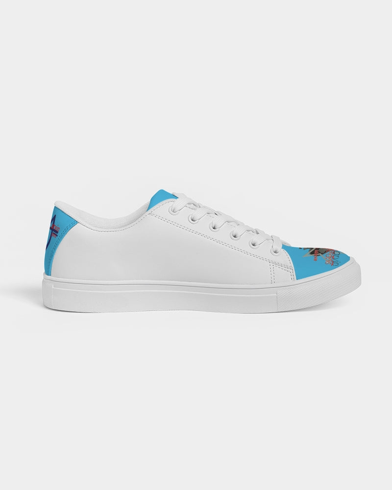 Logo's loud blue by Marvin Jeans and Trinity D Marvin Men's Faux-Leather Sneaker
