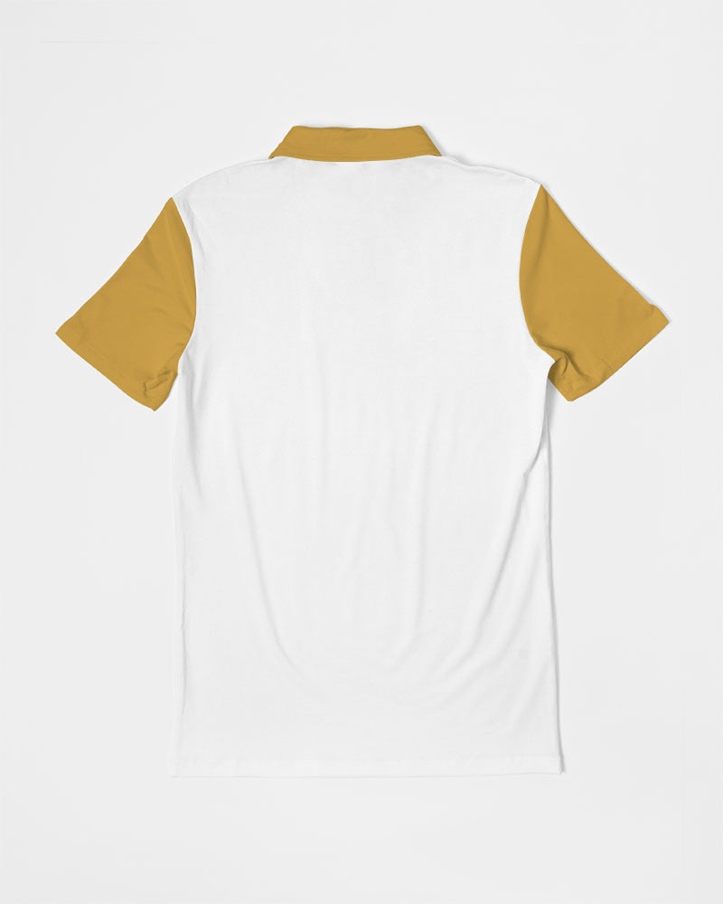 Gold Men's Slim Fit Short Sleeve Polo