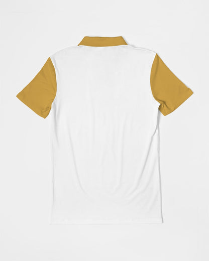 Gold Men's Slim Fit Short Sleeve Polo