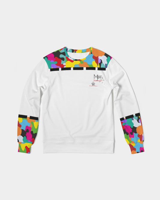 Crazy Combo BY MARVIN JEANS Men's Classic French Terry Crewneck Pullover