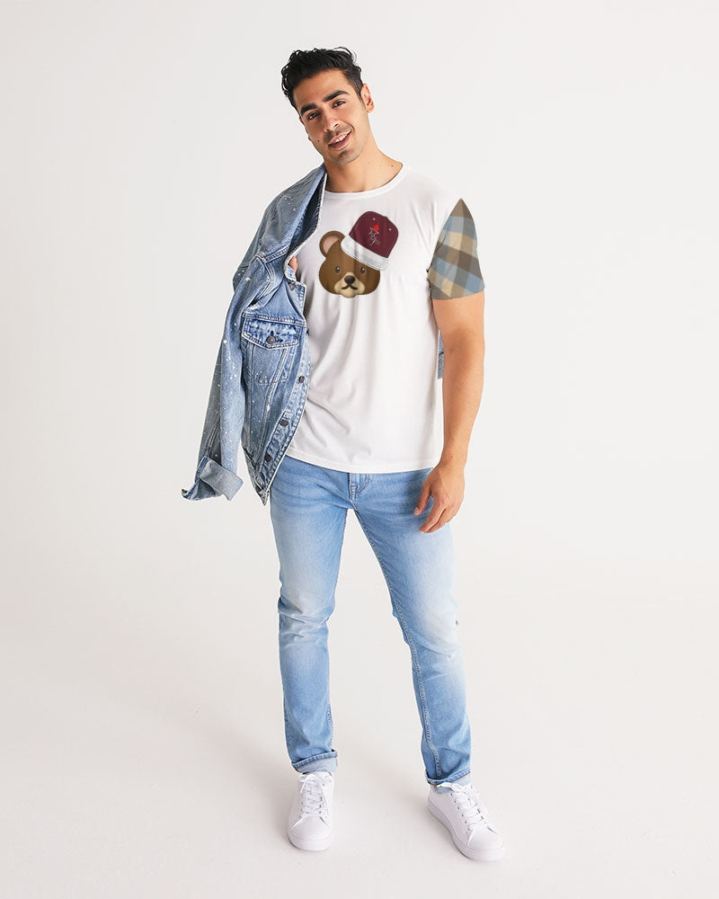 @plaids bear cap Men's Tee
