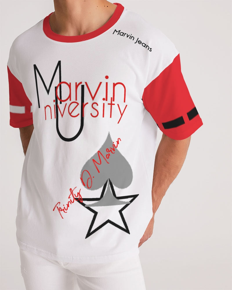 Marvin University red by Marvin Jeans and Trinity D Marvin Men's Premium Heavyweight Tee