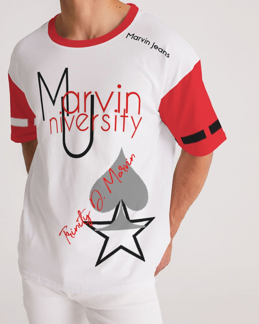 Marvin University red by Marvin Jeans and Trinity D Marvin Men's Premium Heavyweight Tee