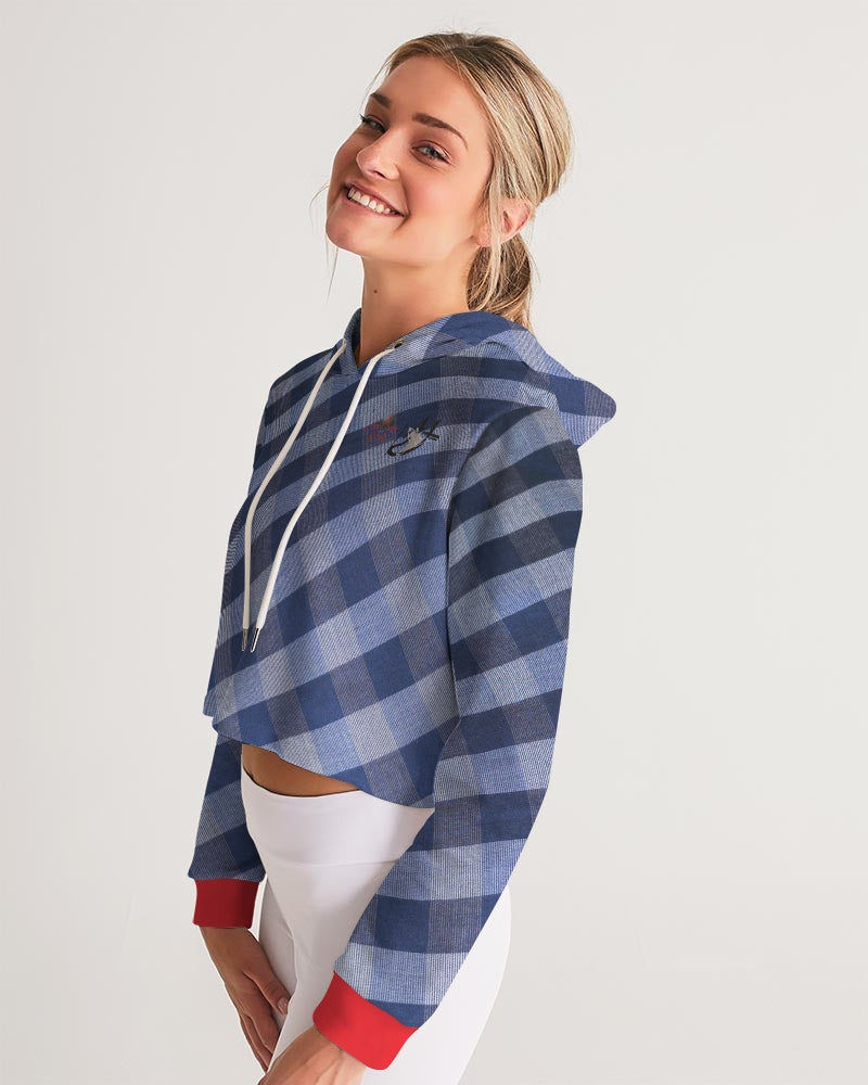Ever red by Marvin Jeans and Trinity D Marvin Women's Cropped Hoodie