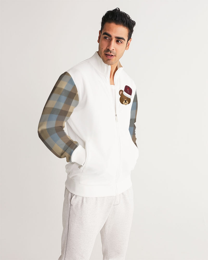 @plaids bear cap Men's Track Jacket