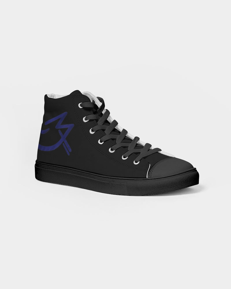 Black Legacy MJ BY MARVIN JEANS Men's Hightop Canvas Shoe - Black