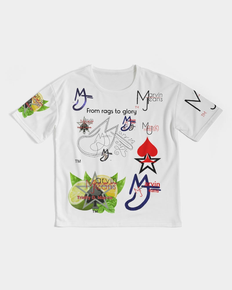 From rags to glory Logo's 2.0 by Marvin Jeans and Trinity D Marvin Men's Premium Heavyweight Tee