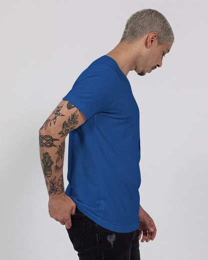 MJ logo by Marvin Jeans and Trinity D Marvin Unisex Jersey V-Neck Tee | Bella + Canvas