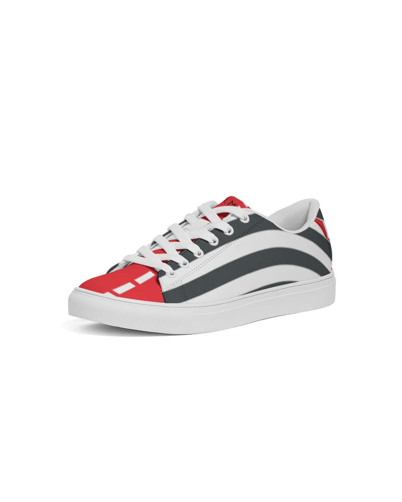 Zebra red by Trinity D Marvin Men's Faux-Leather Sneaker