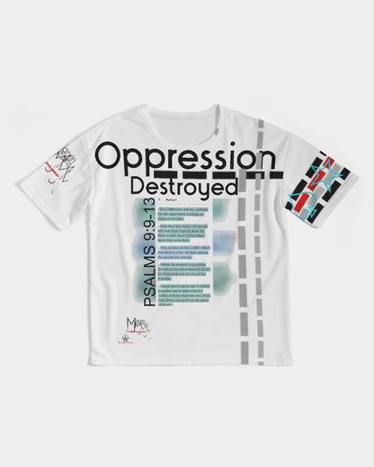 Gospel message Oppression destroyed by Marvin Jeans and Trinity D Marvin Men's Premium Heavyweight Tee