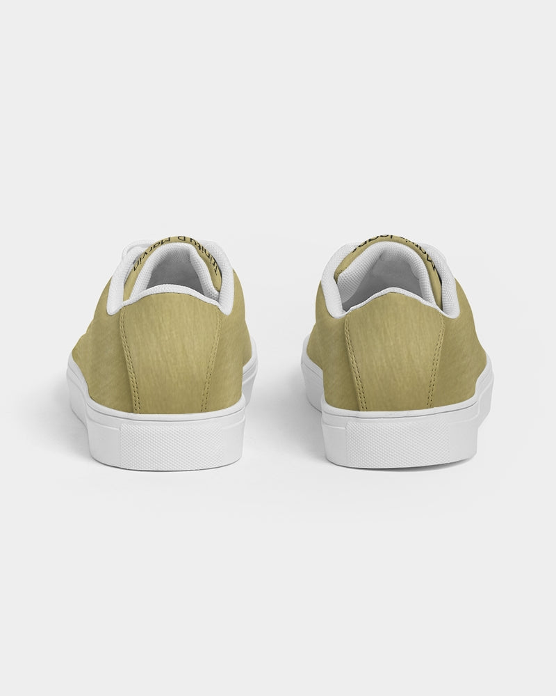 Gold Gator black tip Men's Faux-Leather Sneaker