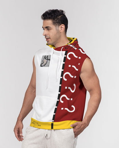 Yellow mix-up Men's Premium Heavyweight Sleeveless Hoodie