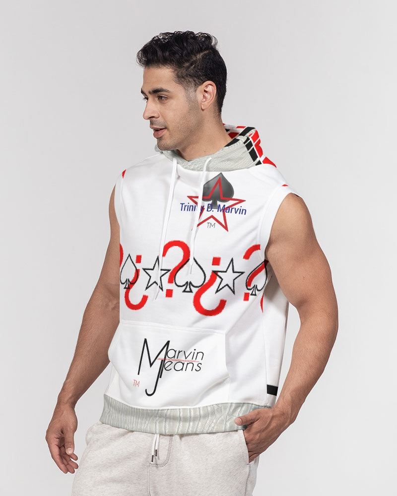 Gator White (all white Legacy) by Trinity D.  Marvin Men's Premium Heavyweight Sleeveless Hoodie