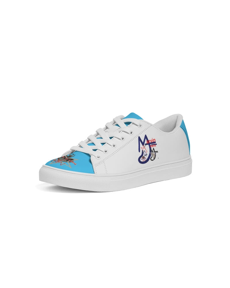 Logo's loud blue by Marvin Jeans and Trinity D Marvin Men's Faux-Leather Sneaker