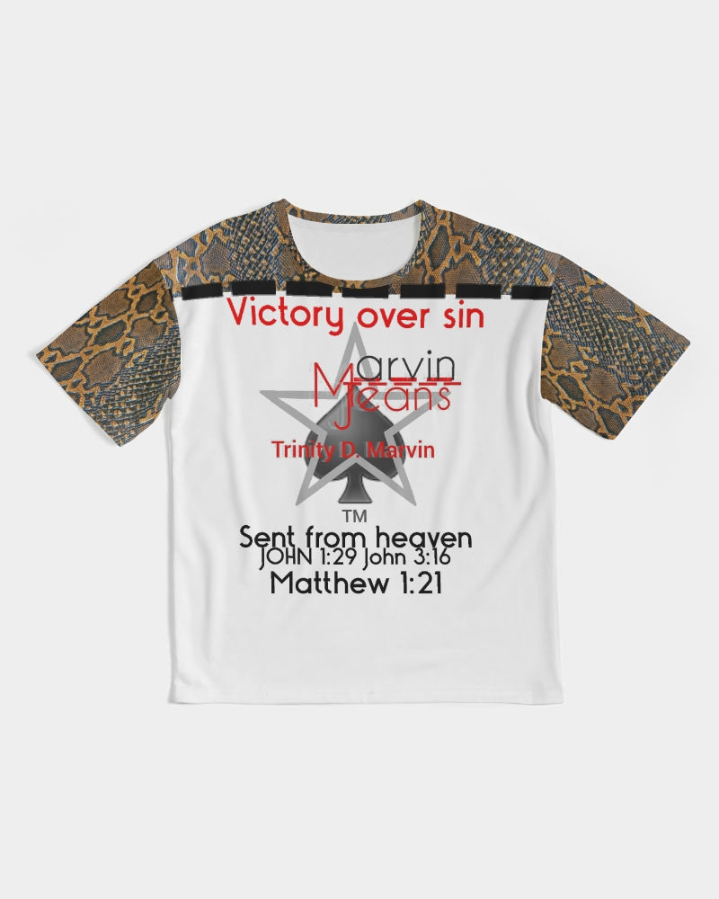 Sent from heaven by Marvin Jeans and Trinity D.Marvin Men's Premium Heavyweight Tee
