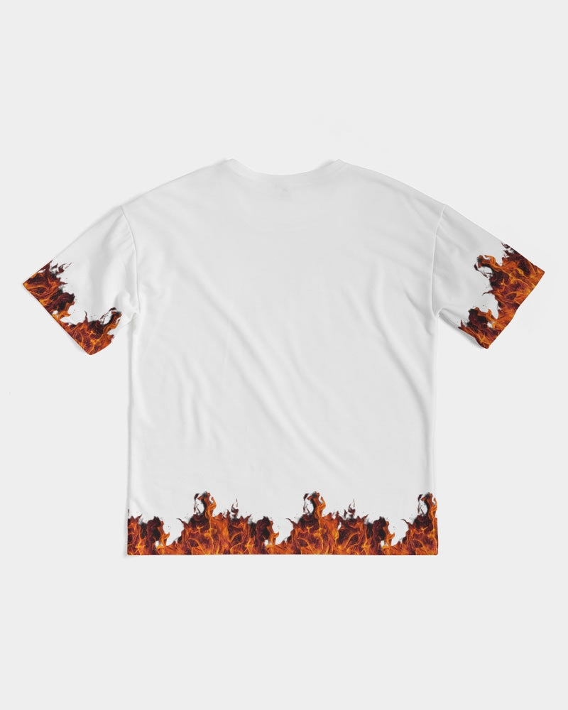 London Paris fire sleeve by Marvin Jeans and Trinity D Marvin Men's Premium Heavyweight Tee