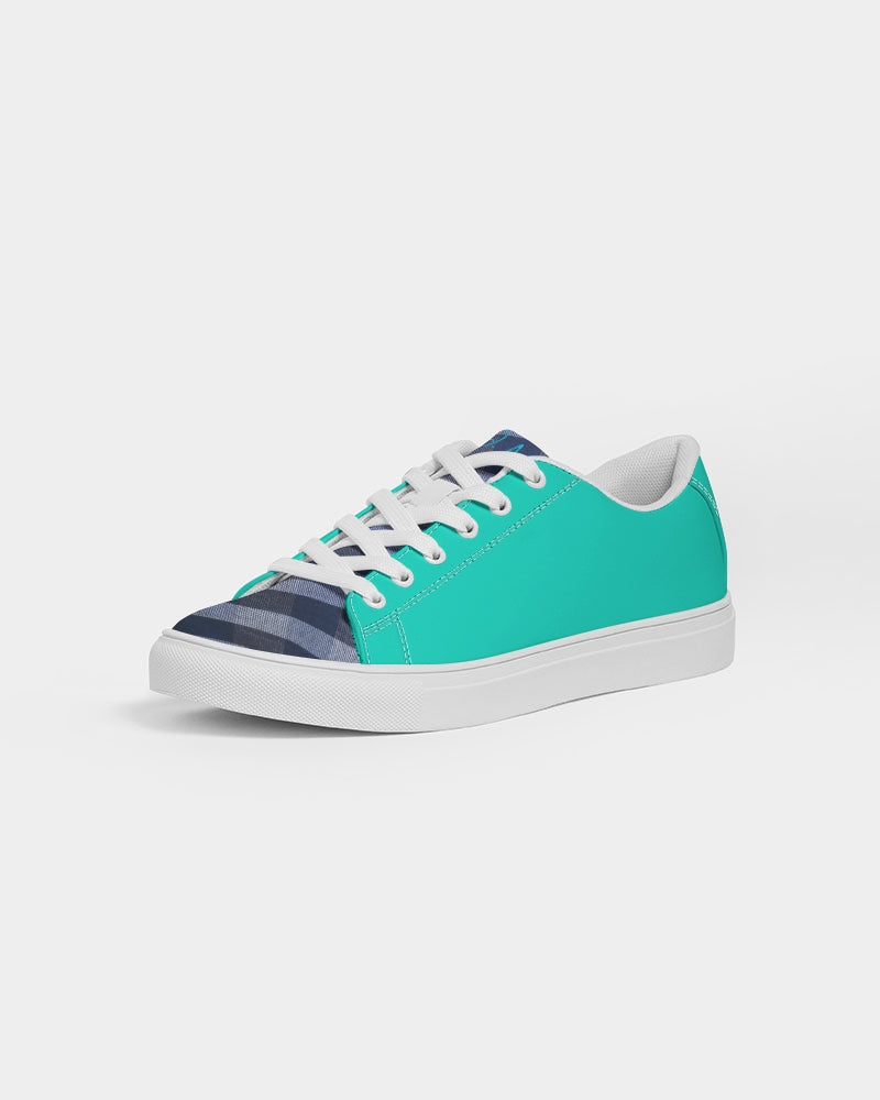 Dark mint blue stripes by Marvin Jeans and Trinity D Marvin Men's Faux-Leather Sneaker