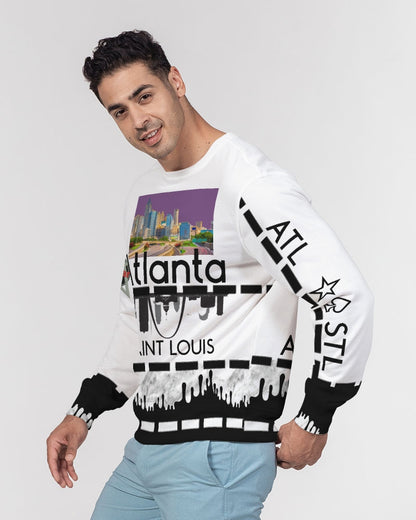 @tlanta Saint Louis by Marvin Jeans and Trinity D Marvin Men's Classic French Terry Crewneck Pullover