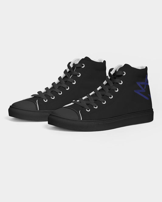 Black Legacy MJ BY MARVIN JEANS Men's Hightop Canvas Shoe - Black