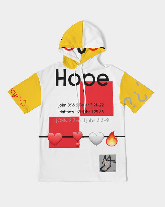Gospel message of hope Men's Premium Heavyweight Short Sleeve Hoodie