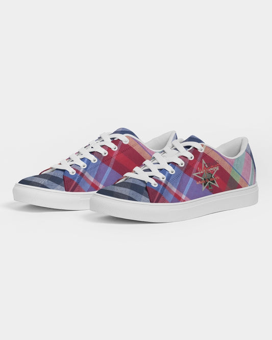 Plaids blue stripes by Marvin Jeans and Trinity D Marvin Men's Faux-Leather Sneaker