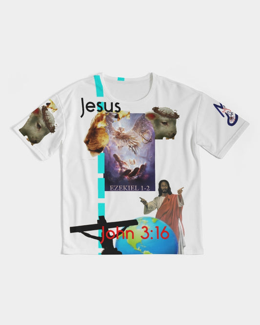 Gospel message symbols by Marvin Jeans and Trinity D Marvin Men's Premium Heavyweight Tee