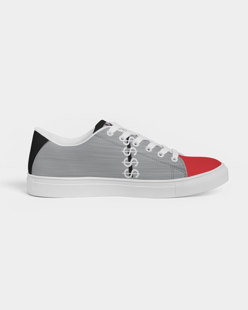 Dark red Trinity D. Marvin Men's Faux-Leather Sneaker