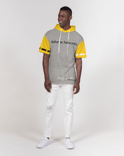 Autumn February by Marvin Jeans and Trinity D Marvin Men's Premium Heavyweight Short Sleeve Hoodie