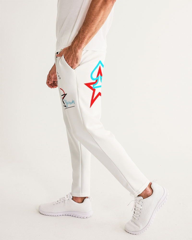 All White Legacy by Marvin Jeans and Trinity D Marvin Men's Joggers