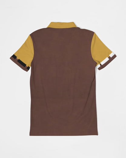 Premium Gold by Marvin Jeans and Trinity D Marvin Men's Slim Fit Short Sleeve Polo