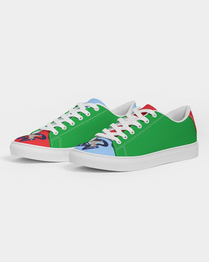 Cool colors Men's Faux-Leather Sneaker