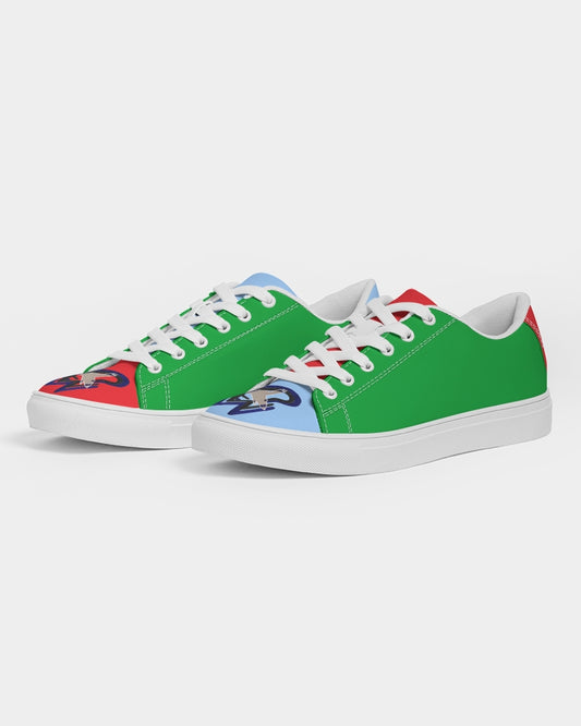Cool colors Men's Faux-Leather Sneaker