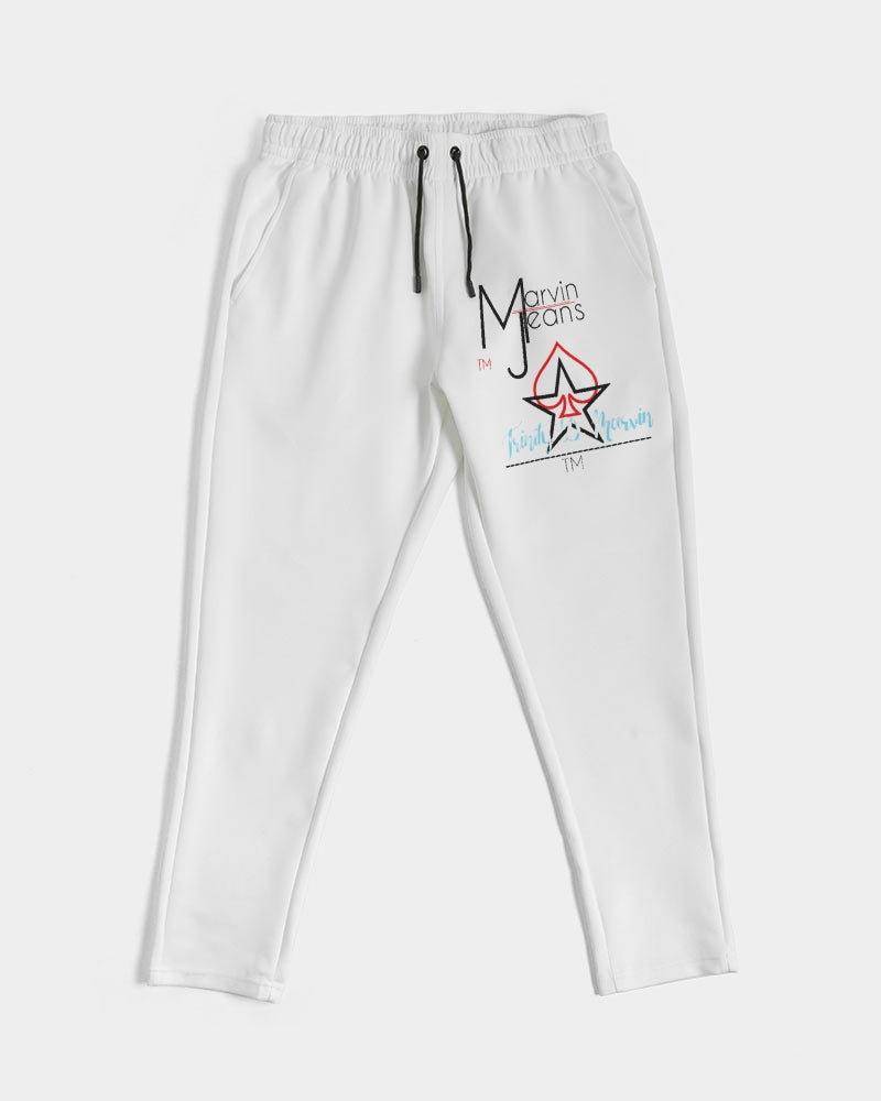 All White Legacy by Marvin Jeans and Trinity D Marvin Men's Joggers