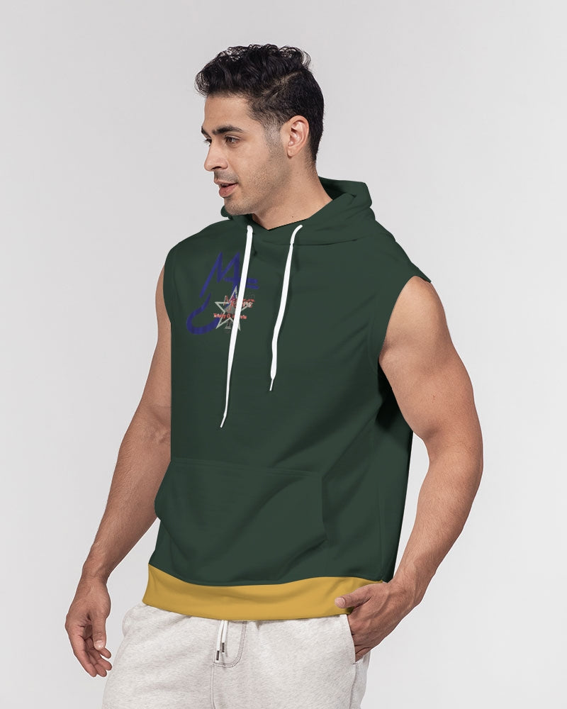 Dark green gold by Marvin Jeans and Trinity D Marvin Men's Premium Heavyweight Sleeveless Hoodie