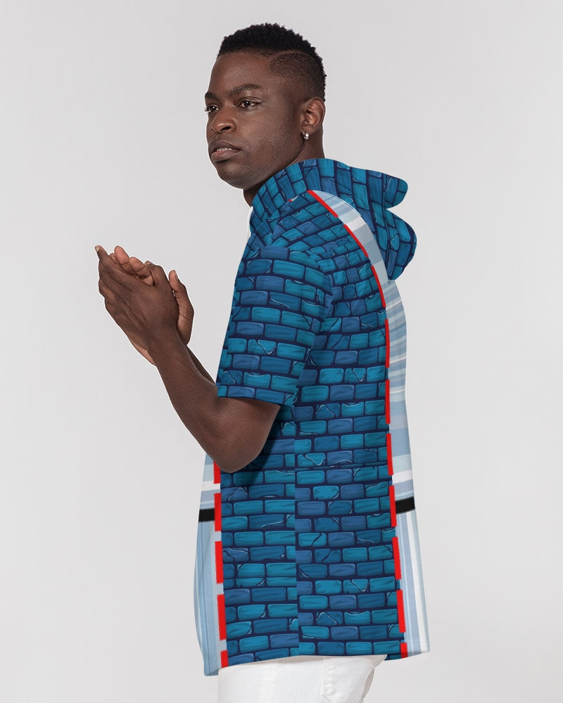 Brick city strip mix BY MARVIN JEANS Men's Premium Heavyweight Short Sleeve Hoodie
