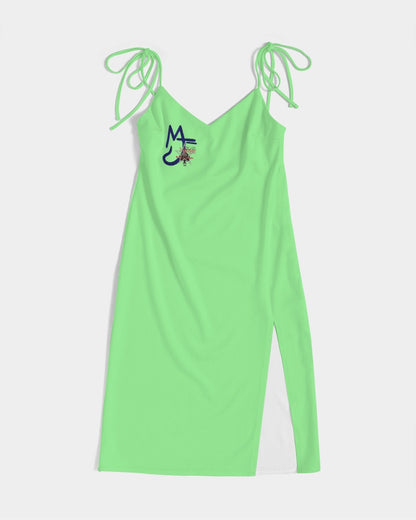 Mint by Marvin Jeans and Trinity D Marvin Women's Tie Strap Split Dress