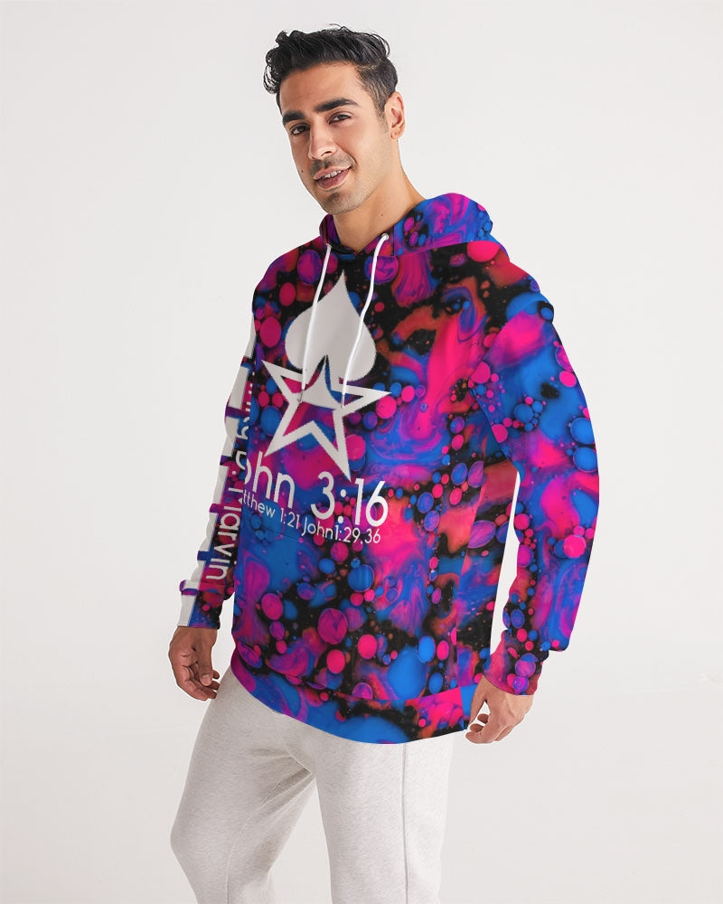 Hight tide John 3:16 by Marvin Jeans and Trinity D Marvin Men's Hoodie