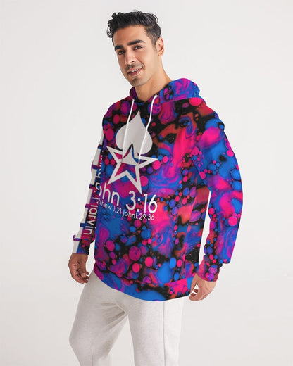 Hight tide John 3:16 by Marvin Jeans and Trinity D Marvin Men's Hoodie