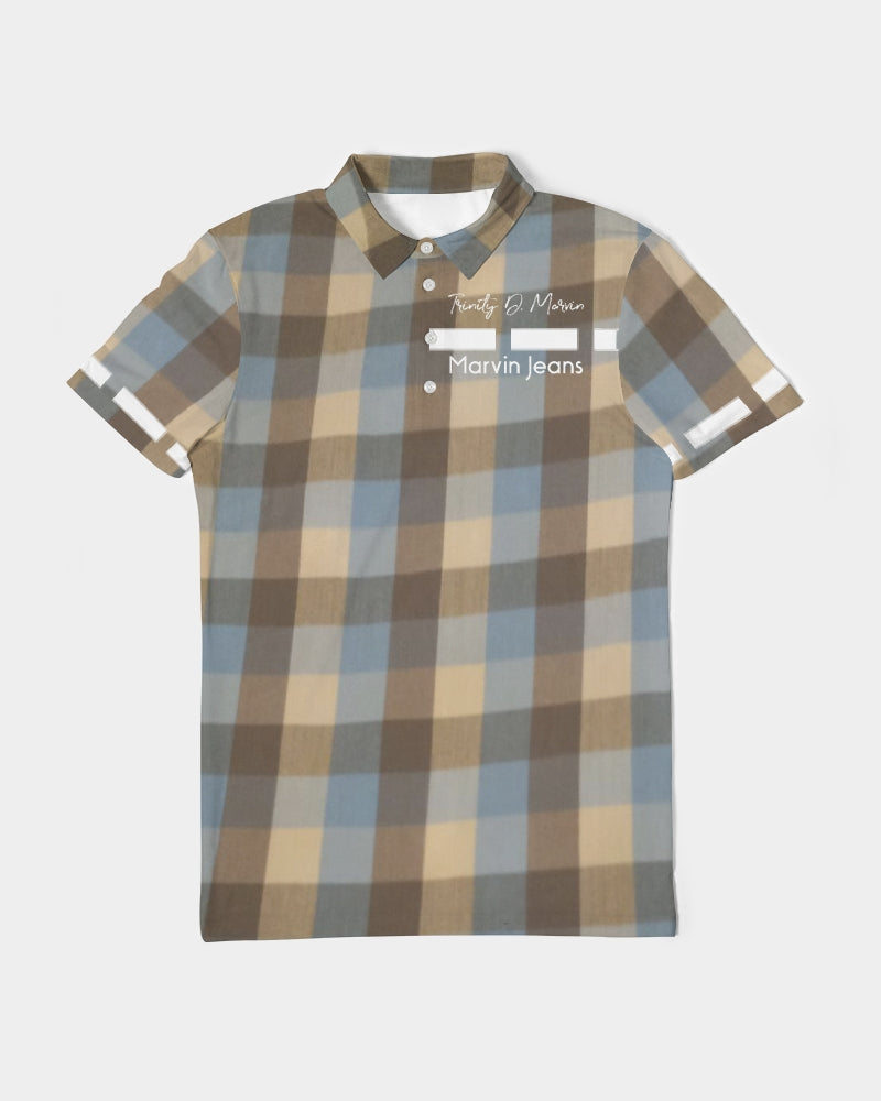 @plaids Men's Slim Fit Short Sleeve Polo