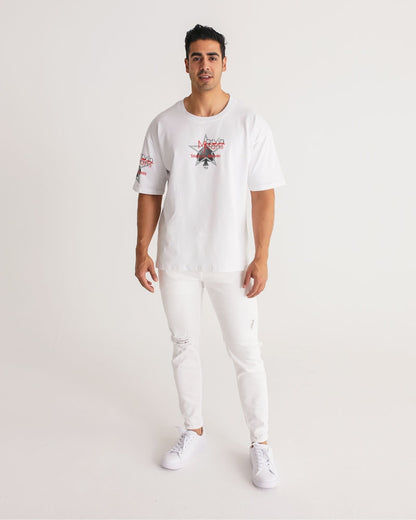 All white Men's Premium Heavyweight Tee