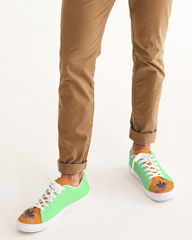 Mint orange by Marvin Jeans and Trinity D Marvin Men's Faux-Leather Sneaker