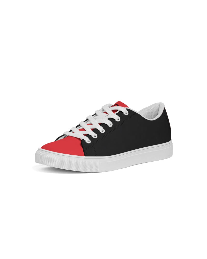 Red and black ACCESSORIES Men's Faux-Leather Sneaker