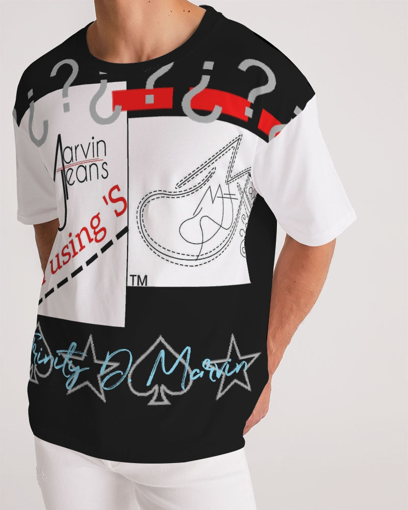 Retro by Marvin Jeans and Trinity D Marvin Men's Premium Heavyweight Tee